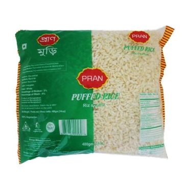 Pran Puffed Rice, 400Gm, 10 Pieces Per Carton
